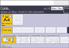 Illustration de l'écran du panneau de commande