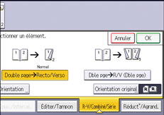 Illustration de l'écran du panneau de commande