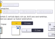 Illustration de l'écran du panneau de commande