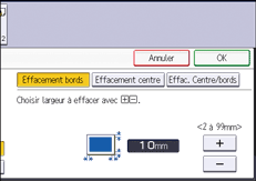 Illustration de l'écran du panneau de commande