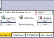 Illustration de l'écran du panneau de commande