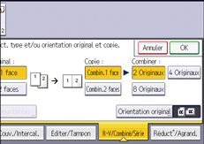 Illustration de l'écran du panneau de commande