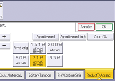 Illustration de l'écran du panneau de commande