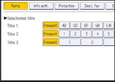 Illustration de l'écran du panneau de commande