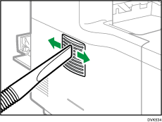 Illustration du capot du filtre