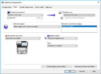 Illustration de l'écran Pilote