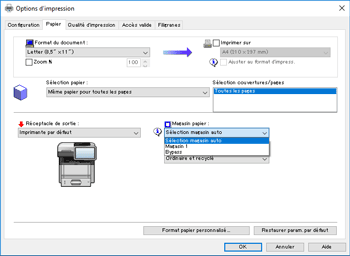 Illustration de l'écran Pilote