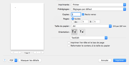 Illustration de l'écran Pilote