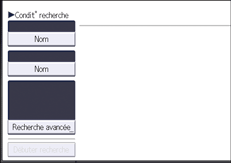 Illustration de l'écran du panneau de commande