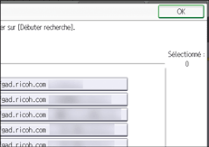 Illustration de l'écran du panneau de commande