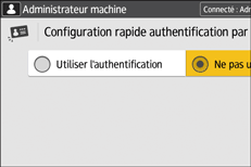 Illustration de l'écran du panneau de commande
