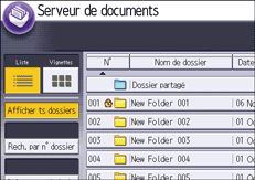 Illustration de l'écran du panneau de commande
