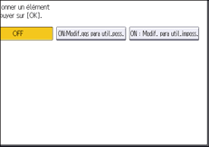 Illustration de l'écran du panneau de commande