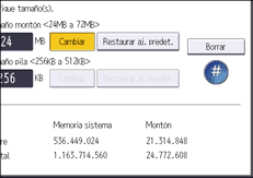 Illustration de l'écran du panneau de commande