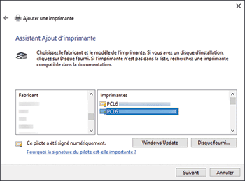 Illustration de l'écran Pilote