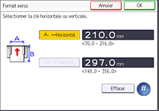 Illustration de l'écran du panneau de commande