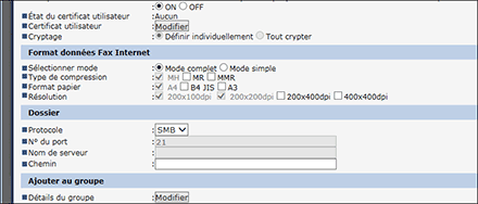 Illustration de la page du navigateur Web