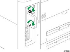 Vue arrière de l'appareil