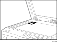 Illustration de la vitre d'exposition