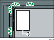 Illustration de la vitre d'exposition