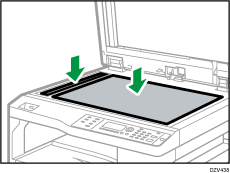 Illustration de la vitre d'exposition