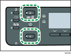 Illustration de la touche copie et de la touche numérisation
