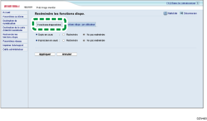 Illustration de l'écran d'applications
