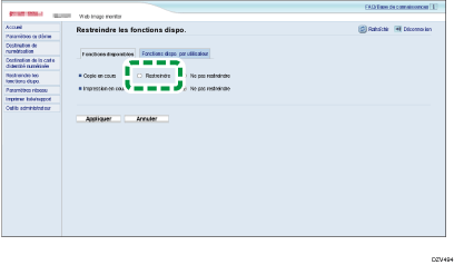 Illustration de l'écran d'applications