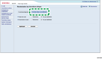 Illustration de l'écran d'applications