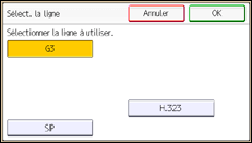 Illustration de l'écran du panneau de commande