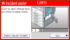 Illustration de l'écran du panneau de commande