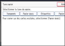 Illustration de l'&eacute;cran du panneau de commande