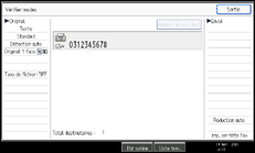 Illustration de l'écran du panneau de commande