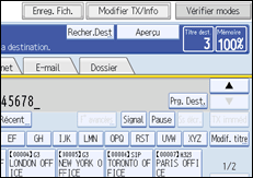Illustration de l'&eacute;cran du panneau de commande