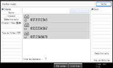 Illustration de l'&eacute;cran du panneau de commande