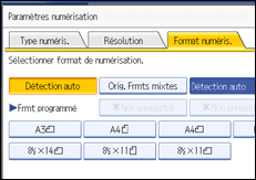 Illustration de l'écran du panneau de commande