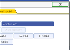 Illustration de l'écran du panneau de commande