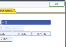 Illustration de l'écran du panneau de commande
