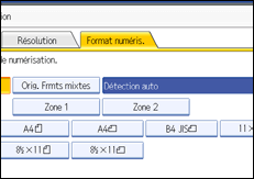 Illustration de l'écran du panneau de commande