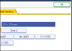 Illustration de l'écran du panneau de commande