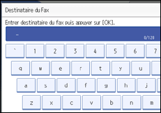 Illustration de l'écran du panneau de commande