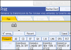 Illustration de l'&eacute;cran du panneau de commande