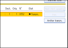 Illustration de l'&eacute;cran du panneau de commande