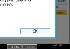 Illustration de l'&eacute;cran du panneau de commande