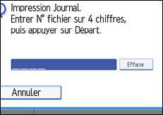 Illustration de l'&eacute;cran du panneau de commande