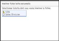 Illustration de l'écran du panneau de commande