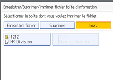 Illustration de l'écran du panneau de commande