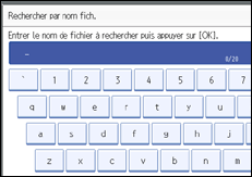 Illustration de l'écran du panneau de commande