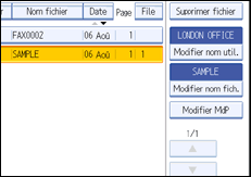 Illustration de l'écran du panneau de commande