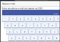 Illustration de l'écran du panneau de commande